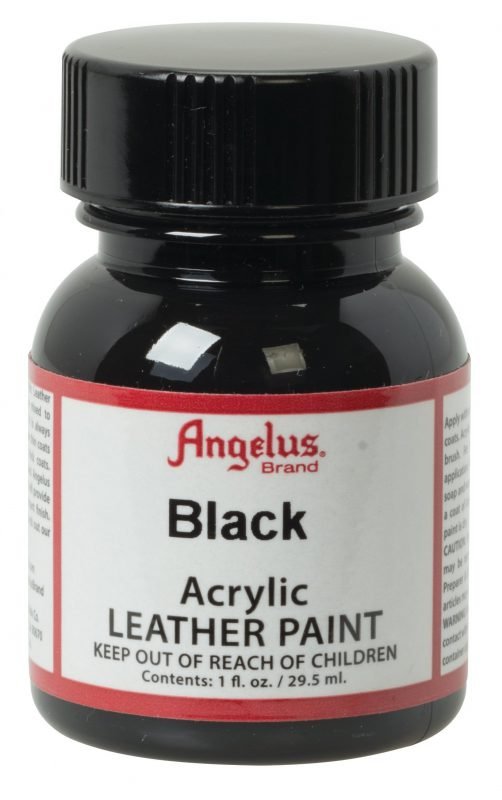 black angelus leather paint