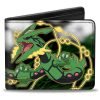 Buckle Down Men's Bifold Wallet Pokemon 4.0" x 3.5" Multicolor