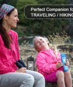 Sports Water Bottle with Time Marker 16 oz, 24 oz, 32 oz Large-1 liter,40oz,BPA free, Small Kids Water Bottle, Leak proof & with Filter & Lockable Lid,for Bike, Cycling,Running,Camping,Gym,Outdoor grey 700ml/25oz 15 71P9EQ7VnYL 2