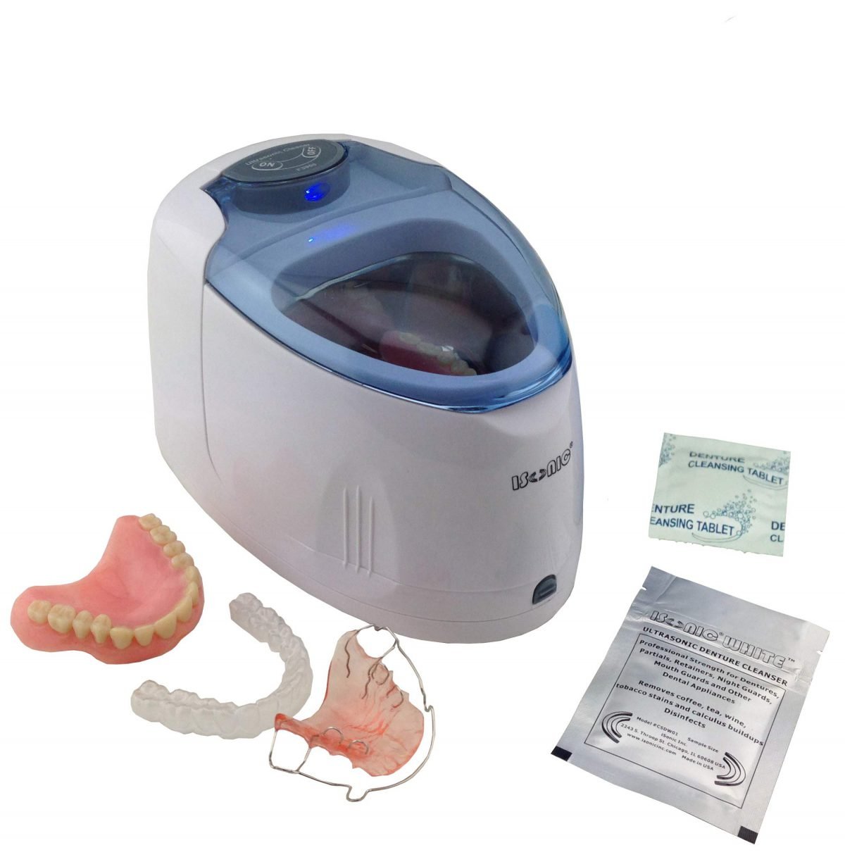 ISonic F3900 Ultrasonic Denture/Aligner/Retainer Cleaner, 100120V