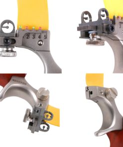 Huntingdoor Slingshots for Hunting Adults Metal Slingshot Professional Steel and Wood Slingshot with 5 Removable Sights and 2X Rubber Bands, Classic High Velocity Powerful Outdoor Catapult Slingshot 12 71QuIaFEYWL