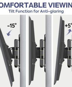 Mounting Dream TV Mount Full Motion with Perfect Center Design for 26-55 Inch LED, LCD, OLED Flat Screen TV, TV Wall Mount Bracket with Articulating Arm up to VESA 400x400mm, 60 lbs MD2377 23 71RnJRZizlL