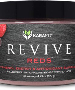 KaraMD Revive Reds | Doctor Formulated Concentrated Polyphenol Energy Blend | 100% Natural Non-GMO Superfood Powder Supplement | Vital Reds, Antioxidants, Digestive Enzymes - 30 Serving jar w/scoop 7 71S 9mQZ3AL. AC SL1500