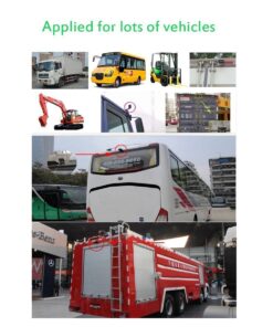 Camecho Truck Backup Camera Heavy Duty 18 LED IR Night Vision Waterproof Vehicle Rear View Camera 12 V 24V Backup Camera Without Guide Line (Rear Camera + 32.8 ft Cable) 10 71SPn69VOSL