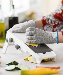 Stark Safe Cut Resistant Gloves (1 Pair) Food Grade Level 5 Protection, Safety Cutting Gloves for Kitchen, Mandolin Slicing, Fish Fillet, Oyster Shucking, Meat Cutting and Wood Carving - Medium 13 71TN3OUHZjL