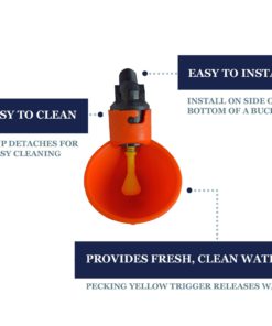 OUTWEST TRADING Automatic Chicken Waterer/Poultry Watering Cups Drinkers (12) 12 8 71U5PqCW5ML