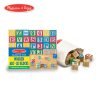 Melissa & Doug Deluxe Wooden ABC/123 Blocks Set (Developmental Toys, Storage Pouch, 1-Inch Wooden Blocks, 50 Pieces) Standard Packaging 49 71VWBU83dzL