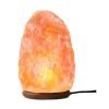 Small Salt Rock Lamp, Amoystone Natural Himalayan Salt Lamps with UL Dimmer Cord & Bulbs, 6-7 inch 3-4lbs Wooden Base Gift Box 24 71XIAihuOuL