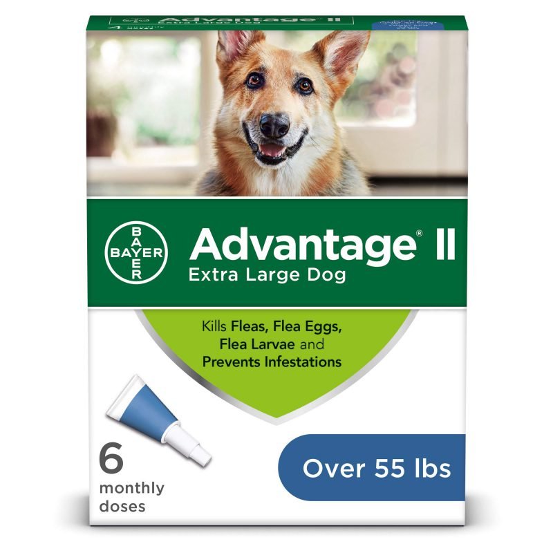 Catalog 7 Bayer Advantage II Flea and Lice Treatment for X-Large Dogs, Over 55 lbs 6 doses Over 55 lb