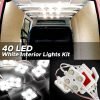 AUDEW 40 Led White Interior Lights Kit,12V LED Ceiling Lights Kit For LWB Van Trailer Lorries Sprinter Ducato Transit Boats VW 28 71XVi4jqVfL