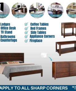 Corner Protectors 8-Pack, The Original Clear Corner Guards - for Child Proofing Coffee & Dining Tables - Transparent, Baby Proof Safety Bumpers! Protective Cushions for Sharp Furniture! (8 Pack) 8 Pack 17 71XnWJR4CvL