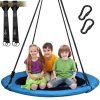 Trekassy 700lb Saucer Tree Swing for Kids Adults 40 Inch 900D Oxford Waterproof Frame with 2 Hanging Straps Blue 25 71YxR2BH9txL