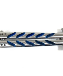 5" Inch Blue Strip Handle Balisong Butterfly Knife Practice Trainer - $18.99