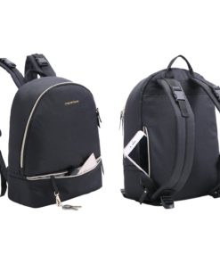 mommore Diaper Backpack Fashion Diaper Bag with Changing Pad for Baby Care, Black Small 11 71a5UGzTzML