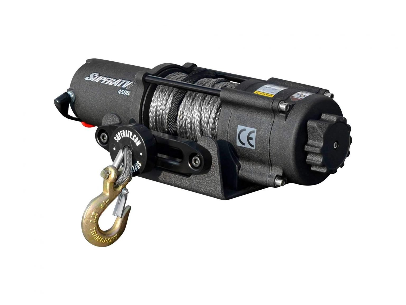 SuperATV 4500 Lb. Black Ops ATV Winch - With Wireless Remote And 50 ...