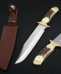 MOSSY OAK 14-inch Bowie Knife Stainless Steel Fixed Blade Full Tang Handle with Leather Sheath 8 71b9UZlX5bL