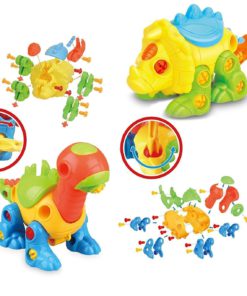 Dinosaur Take Apart STEM Learning Toys with Tools - Pack of 2 Dinosaurs And 1 King Kong Construction Engineering 111 Piece Toy Play Set - Hours of FunToy for Boys & Girls Age 3, 4, 5 +Year Old Dinosaur 9 71bTecCRvIL