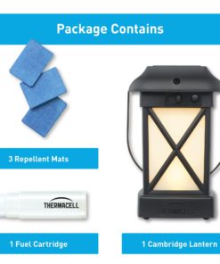 Thermacell Cambridge Mosquito Repellent Patio Shield Lantern; 15-Foot Zone of Protection Effectively Repels Mosquitoes; Functions as Lantern and/or Repellent; Ideal for The Deck, Patio or Back Yard 6.3x5.5x10.5 14 71cH6YgjVyL