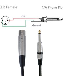 Pyle 30ft. Professional Microphone Cable - 1/4 Inch Male To XLR Female Audio Cord Connector 30 ft Black Heavy Duty Portable Speaker Cable Wire Adapter -Delivers Sound - PPMJL30 30 Feet 10 71ctF2BLDfoL