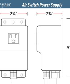 Geyser (GA9-B) Brushed Nickel Garbage Disposal Air Switch Unit 11 71e638a9USL