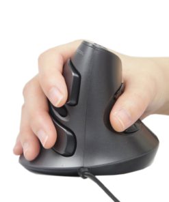 J-Tech Digital Scroll Endurance Wired Mouse Ergonomic Vertical USB Mouse with Adjustable Sensitivity (600/1000/1600 DPI), Removable Palm Rest & Thumb Buttons - Reduces Hand/Wrist Pain (Wired) - $17.95