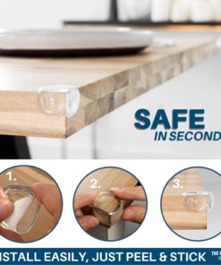 Alternative view of Corner Protectors 8-Pack, The Original Clear Corner Guards - for Child Proofing Coffee & Dining Tables - Transparent, Baby Proof Safety Bumpers! Protective Cushions for Sharp Furniture! (8 Pack) 8 Pack