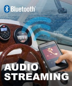 BOSS Audio MGR350B Marine Gauge Receiver - Bluetooth, Digital Media MP3 Player, (No CD Player), USB Port, AM/FM Radio, Weatherproof Round Style 16 71gvskTiHGL