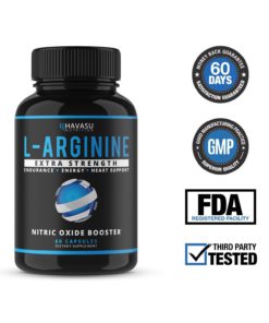 Extra Strength L Arginine - 1200mg Nitric Oxide Supplement for Muscle Growth, Vascularity & Energy - Powerful No Booster with L-Citrulline & Essential Amino Acids to Train Longer & Harder 60 Capsules 12 71hy2Bkw6Y7L