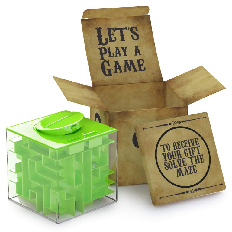 aGreatLife Money Maze Puzzle Box - Ideal Way to Store or Give Money, Cube Money for Kids, Boy, Girls and Teens