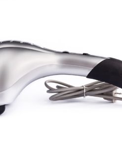 Healthstar Double Head Electric Full Body Massager for Head, Neck, Shoulder, Back, Leg and Foot -Handheld Percussion Massage, 5 Replaceable Massaging Heads Grey 13 71k2h2fUAaL