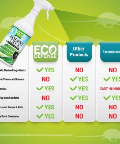 Eco Defense Mice Repellent - Humane Mouse Trap Substitute - Organic Spray - Guaranteed Effective - Works for All Types of Mice & Rats (16 oz) 7 71koop82BDML