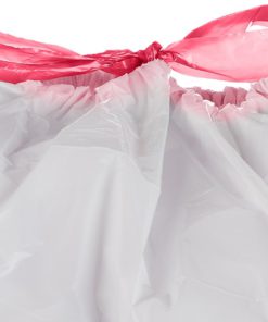 AmazonBasics 13-Gallon Tall Kitchen Trash Bag with Draw String, 0.9 mil, White, 300-Count 6 71lDmCaun8L