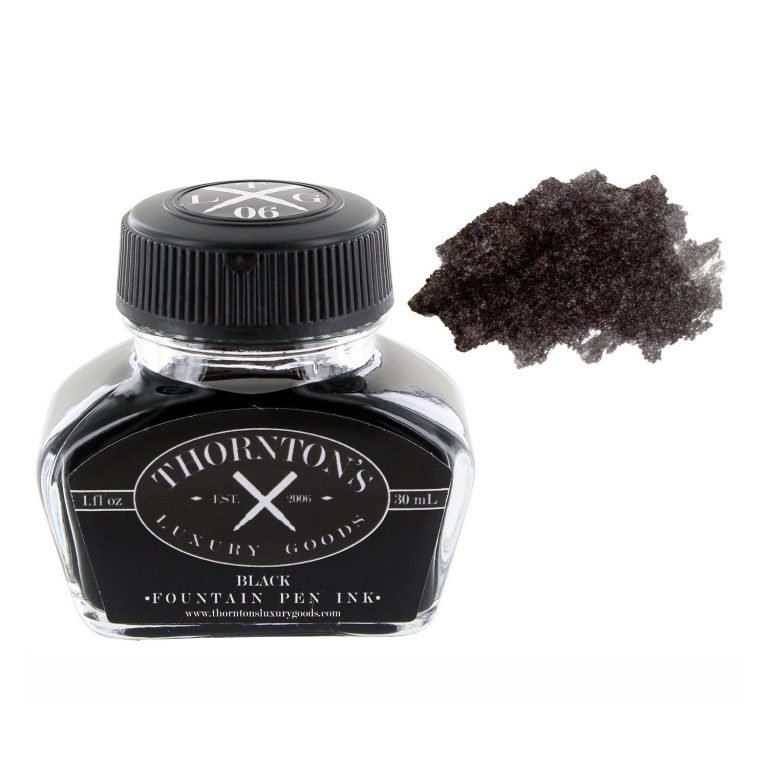 Thornton's Luxury Goods TLG-IB01 Fountain Pen Ink Bottle, 30ml - Black