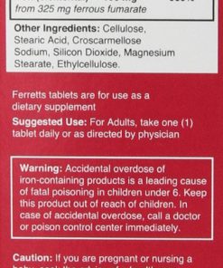 Pharmics - Ferretts Iron Supplement, High Potency 106 mg Elemental Iron - 60 tablets 1 Pack 5 71mx7G5yQhL