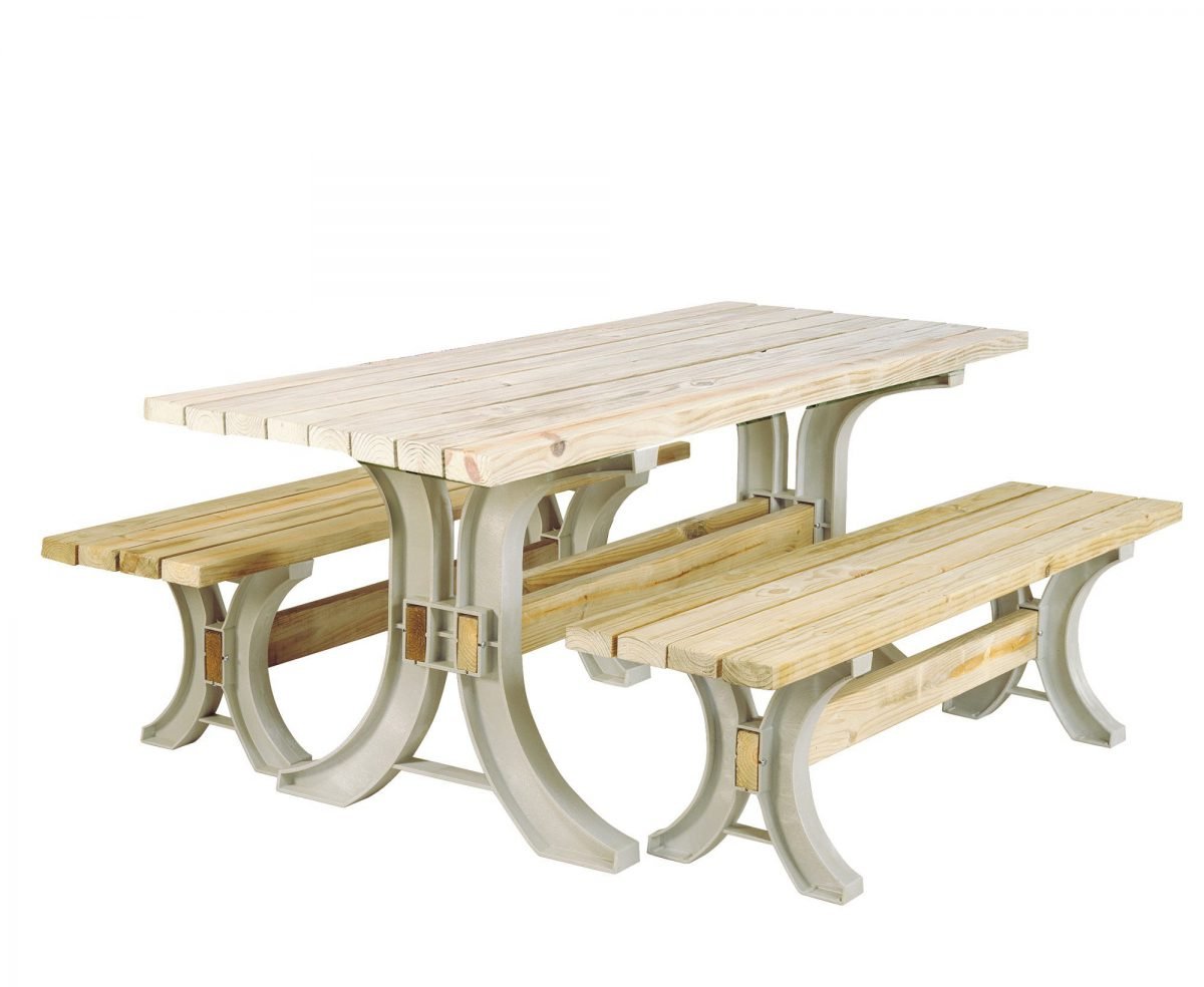 2x4basics 90182ONLMI Custom Picnic Table Kit, Sand Swiftsly