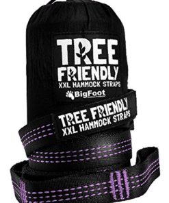Bigfoot Outdoor “Gravity” Double Tree Hammock Suspension System - w/XL Straps - 34 Loops Total - Over 10.6 feet Long - 6.6 feet Wide - 4 Steel Carabiners + Strap Carrying Pouch Dark Green 8 71o3bQVL2ZL