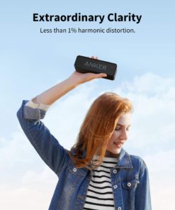 Alternative view of Bluetooth Speakers, Anker Soundcore Bluetooth Speaker with Loud Stereo Sound, Rich Bass, 24-Hour Playtime, Built-in Mic. Perfect Portable Wireless Speaker for iPhone, Samsung and More Black