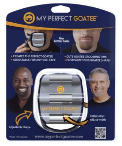 Mens Goatee Shaving Template | Create a Perfectly Shaped Goatee Every Time | Adjustable | Reduces Shaving Time | Shape Van Dyke, Goatee and Circle Beard, by GoateeSaver (Version 1.1) Version 1.1 7 71oSAfIv8xL