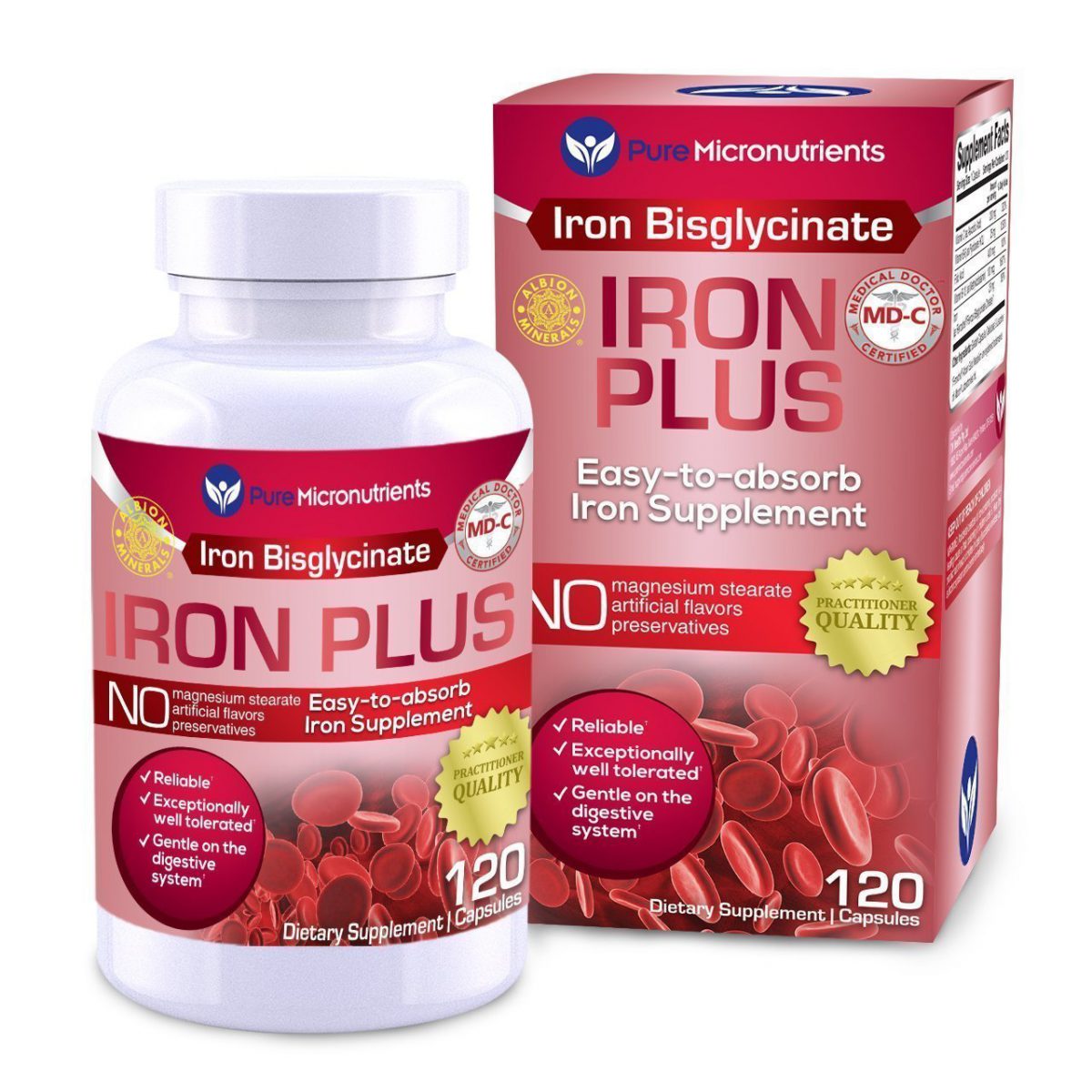 Pure Micronutrients Iron Plus Supplement, Natural Ferrous Chelate