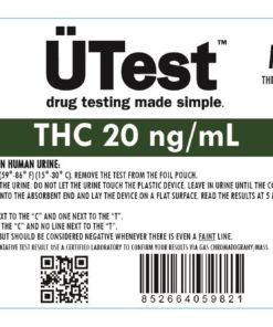 UTest THC 20 ng/mL Marijuana Home Drug Test Strips - Easy-to-use, Low Detection THC Test Kit, Single Use (1-Pack) 3 71p0dAG5k1L