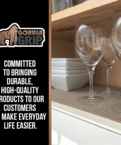 Alternative view of Gorilla Grip Original Drawer and Shelf Liner, Non Adhesive Roll (12" x 20' Size) Durable and Strong, for Drawers, Shelves, Cabinets, Storage, Kitchen and Desks (Gray) Gray 12" x 20'