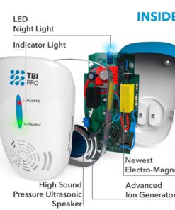 Alternative view of UPGRADED Ultrasonic Pest Repeller Wall Plug-in - Most Effective 2019 Electromagnetic & Ionic Indoor Anti Mouse, Ant, Mosquito, Cockroach Control - Safe & Quiet Device, Night Light - 2000 Sq. Ft (1)