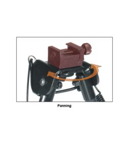 UTG Tactical OP Bipod, Rubber Feet, Center Height 8.3"-12.7" 10 71q742BZDs2BL