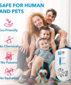 UPGRADED Ultrasonic Pest Repeller Wall Plug-in - Most Effective 2019 Electromagnetic & Ionic Indoor Anti Mouse, Ant, Mosquito, Cockroach Control - Safe & Quiet Device, Night Light - 2000 Sq. Ft (1) 12 71q9D2FrEYL