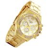 Lancardo Luxury Bling Double Daul Rhinestone Bezel Gold Tone Watch (3 Colors) 10 71qHKTS2B79L