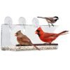 Large Window Bird Feeder: See Through Clear Acrylic Design Provides a Unique In House Birding Experience, 3 Heavy Duty Suction Cups with Hooks Mount to Glass for an Effortless Install, Best Gift Idea! 3 71qloYX9nGL