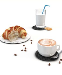 Amazing Quality Drink Coaster Set (8Pc) Sleek Modern Design. Prevents Furnitu.. 5 71u GscRgL. SL1500