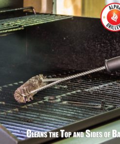 Alpha Grillers BBQ Grill Brush. Stainless Steel Bristles, 18 Inch Long Tools. Best Cleaner for A Weber Barbecue 13 71uwrCiGmFL