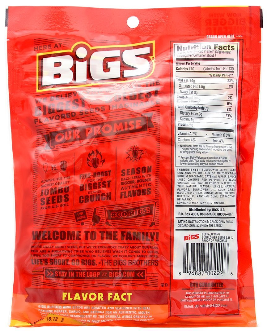 Bigs Sunflower Seed Flavor Variety Pack 9 bags (5.35oz each) with Bonus Magnet - $27.95