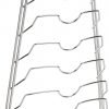 Organize It All Wall Cabinet Door Mounted Pot Lid Rack, Chrome Finish